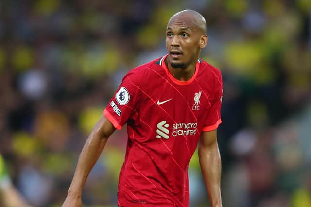 Liverpool's midfielder Fabinho is out due to personal reasons.