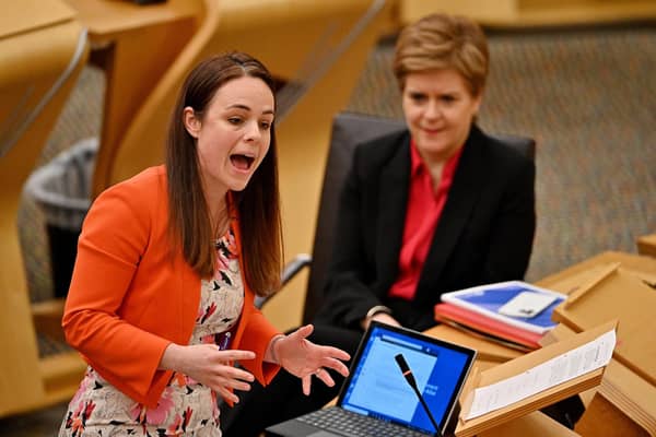 Kate Forbes currently appears to be the frontrunner to replace Nicola Sturgeon (Picture: Jeff J Mitchell/Getty Images)