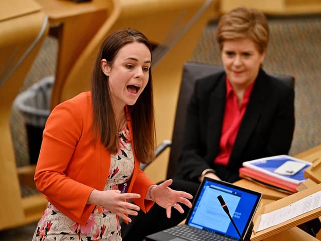 Kate Forbes currently appears to be the frontrunner to replace Nicola Sturgeon (Picture: Jeff J Mitchell/Getty Images)