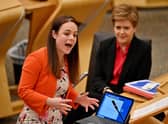 Kate Forbes currently appears to be the frontrunner to replace Nicola Sturgeon (Picture: Jeff J Mitchell/Getty Images)