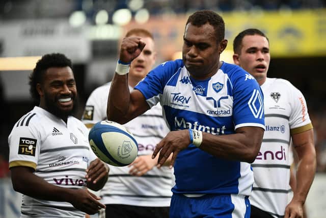 Castres' Fijian forward Leone Nakarawa will captain the side against Glasgow.  (Photo by VALENTINE CHAPUIS/AFP via Getty Images)