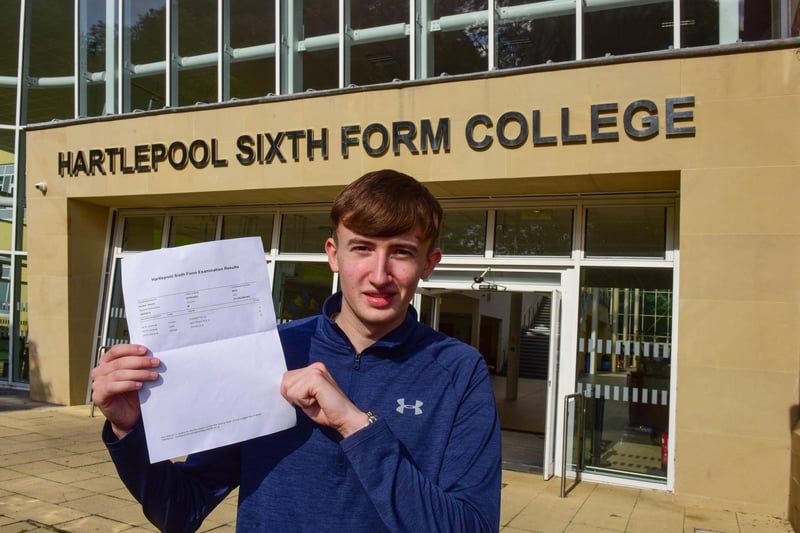 Daniel Harker, 18, is on course to become a chemical engineer after getting A* in maths, and As in physics and chemistry.