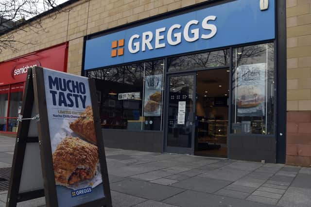 A familiar sight on most high streets, Greggs has some 2,100 shops across the UK. Picture: Lisa Ferguson
