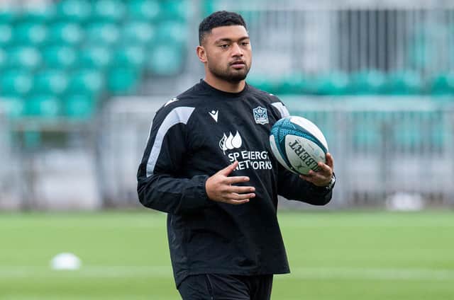 Walter Fifita is in line to make his Glasgow Warriors debut against Ospreys at Scotstoun. (Photo by Ross MacDonald / SNS Group)