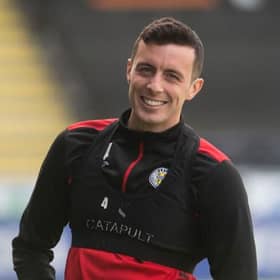 St Mirren captain Joe Shaughnessy in buoyant mood during a training session ahead of Sunday's Scottish Cup semi-final against St Johnstone. (Photo by Craig Foy / SNS Group)