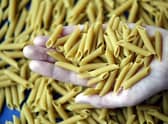 The price of pasta has soared over the last 12 months
Pic: Getty