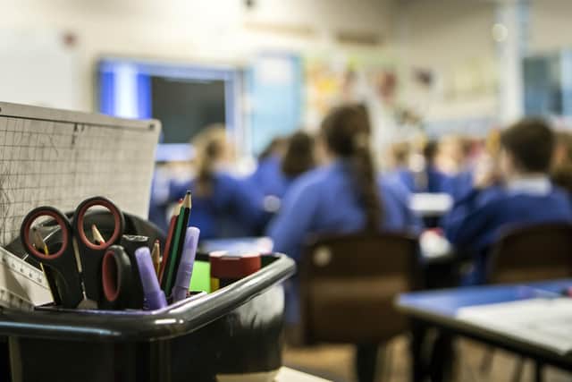 School children during class at a primary school, as preventative antibiotics could be given to children at schools affected by Strep A infections, the UK schools minister has confirmed. Picture: Danny Lawson/PA Wire