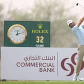 Scott Jamieson plays his tee shot on the first hole during the second round of the Commercial Bank Qatar Masters at Education City Golf Club in Doha. Picture: Richard Heathcote/Getty Images.