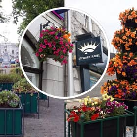 Planters and baskets throughout the town add a splash of colour. (Photos: Ian Mitchell IEI vice-chair)