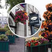 Planters and baskets throughout the town add a splash of colour. (Photos: Ian Mitchell IEI vice-chair)