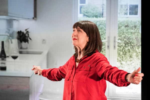 Maureen Beattie as Jane in Go On PIC: Mihaela Bodlovic