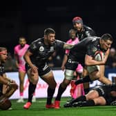 Ewan Johnson of French side Oyonnax is one of 10 uncapped players named in Gregor Townsend's Scotland squad for the Americas summer tour. (Photo by ARNAUD FINISTRE/AFP via Getty Images)