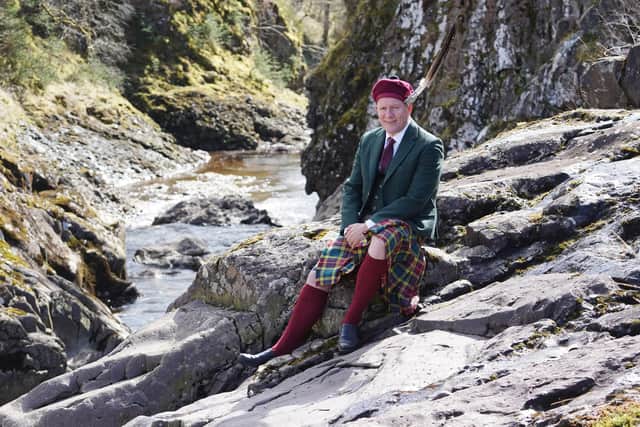 The new Chief is calling on clan members from around the world to join in him celebrating his inauguration in October. PIC:  Stewart Attwood Photography 2022.