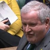 SNP Westminster leader Ian Blackford responds to a statement by Prime Minister Boris Johnson to MPs in the House of Commons on the Sue Gray report (Photo: PA Wire).