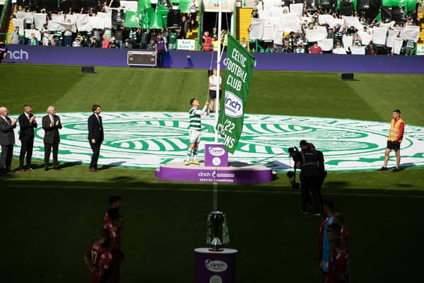Celtic hosted Aberdeen on the opening day last season as they hoisted the league flag. (Photo by Craig Williamson / SNS Group)