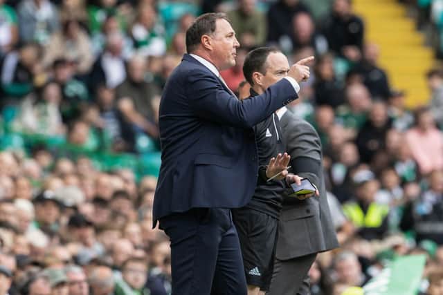 Ross County manager Malky Mackay during the match against Celtic.