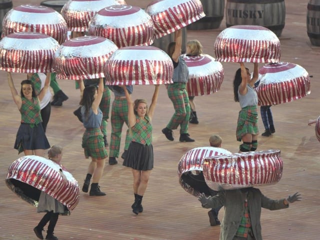 The 2014 Commonwealth Games in Glasgow featured giant teacakes as part of the opening ceremony.