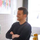 Actor Joe Swash with care-experienced Karl in the BBC documentary (Picture: BBC/Firecracker Films)
