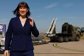 Chancellor of the Exchequer Rachel Reeves, who is responsible for UK defence spend, poses at RAF Northolt in Ruislip, west of London (Picture: Dan Kitwood / Pool / AFP)