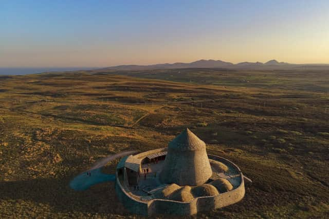 Digital reconstruction of the planned broch to be built at Flygla, north of Latheron in Caithness. PIC: Bob Marshall / Caithness Broch Project