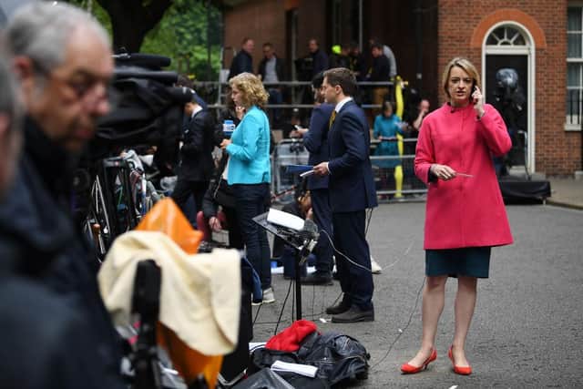 Speaking about the size of the national debt on Politics Live, Ms Kuenssberg said “this is the credit card, the national mortgage, everything absolutely maxed out” (JUSTIN TALLIS/AFP via Getty Images)