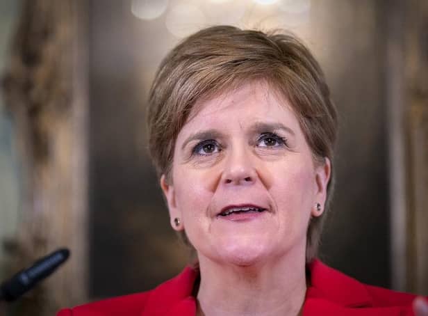 First Minister Nicola Sturgeon speaking during a press conference at Bute House in Edinburgh where she has announced that she will stand down as First Minister of Scotland after eight years.