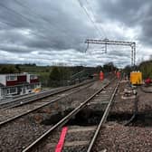 The sinkhole was discovered by track engineers on April 21 and the line has been closed to allow investigation work to be undertaken