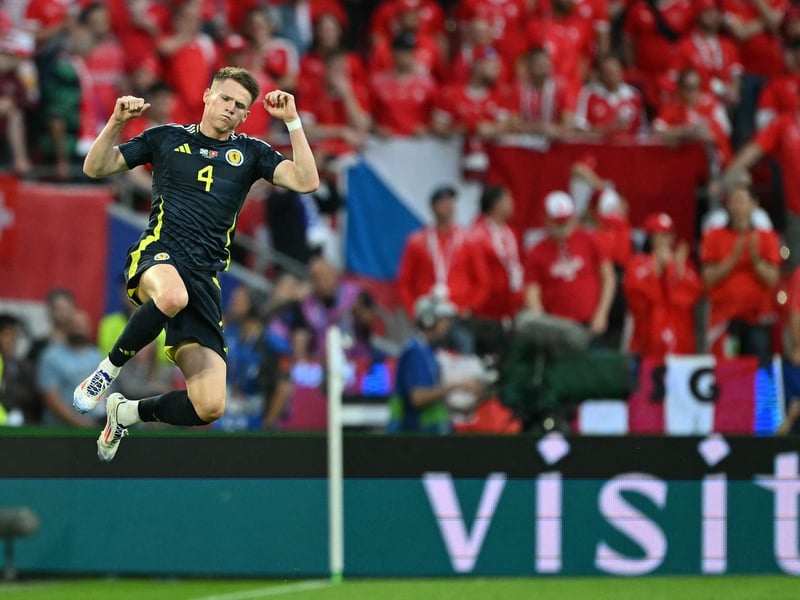 The Manchester United midfielder has been Scotland's biggest goal threat over the past year and proved so again with the opener against Switzerland before seeing another goal-bound effort blocked. Indispensible.