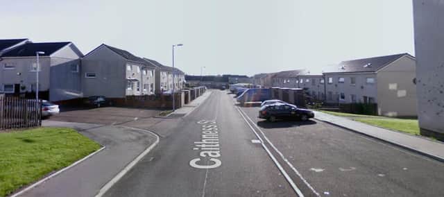 Police were called to a report of a disturbance outside an address in Caithness Street, Blantyre.