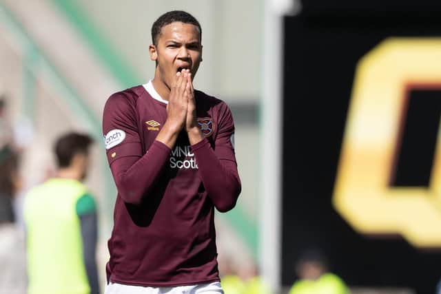 Toby Sibbick has reportedly attracted interest after a good season for Hearts. (Photo by Craig Williamson / SNS Group)