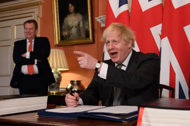Who will ever again trust a treaty negotiated by David Frost and Boris Johnson? (Picture: Leon Neal/pool/AFP via Getty Images)