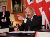 Who will ever again trust a treaty negotiated by David Frost and Boris Johnson? (Picture: Leon Neal/pool/AFP via Getty Images)