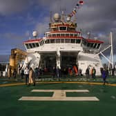 Britain's new polar ship RRS Sir David Attenborough will make a special visit to London Greenwich from 28-30 October. Photo: AP Photo/Alberto Pezzali.