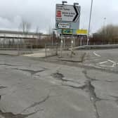 Fifty Pitches Road road in the Cardonald area of Glasgow. Picture: Potholes Make Glasgow