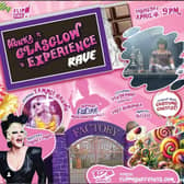 An advert for the Glasgow Willy Wonka Experience rave night in a New York nightclub.