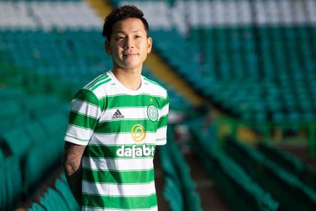 Yosuke Ideguchi has brought his family to Glasgow after sealing a move to Celtic. (Photo by Alan Harvey / SNS Group)
