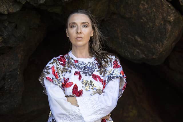 Lynne Coleman wearing sequin dress, from £60, Isolated Heroes. Picture: Sophie Rabey