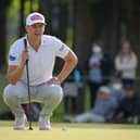 Calum Hill lines up a putt on the 18th green during the final round of the ISPS Handa Championship in Japan. Picture: Yoshimasa Nakano/Getty Images.
