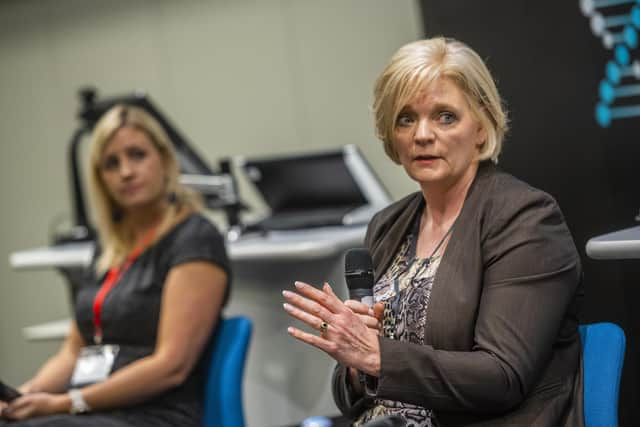 Alison McIntosh from SULSA and Yvonne Crabbe of Merck. Picture: Phil Wilkinson