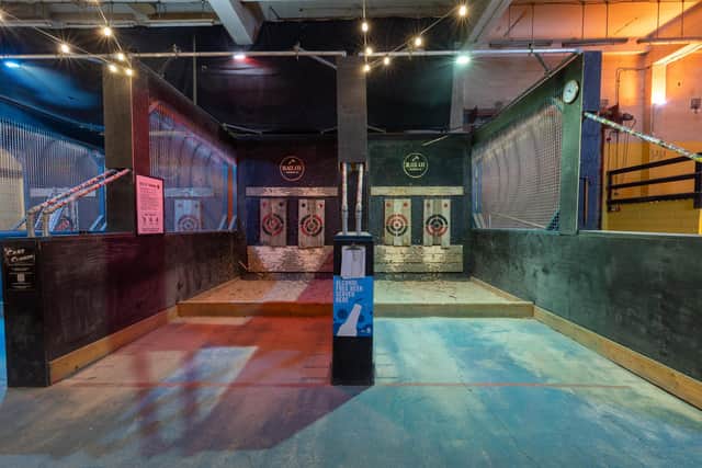 Black Axe Throwing Co near Canonmills in Edinburgh, which claims to being the city's first-ever axe-throwing experience after launching in 2018. Picture: contributed.