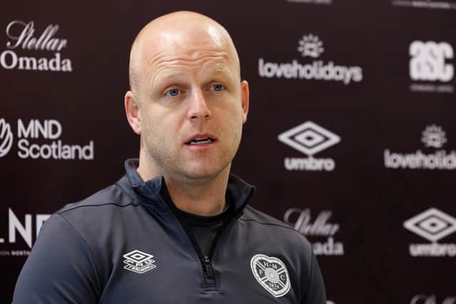 Hearts manager Steven Naismith says his players' "decision-making" is being affected by the desire to deal with the club's expectation they should be able to make an impression against the Glasgow clubs.(Photo by Ross Parker / SNS Group)