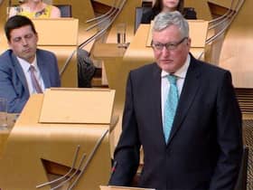 Chaidh Fearghas Ewing air a’ chasan son cùis an A9 na thogail.