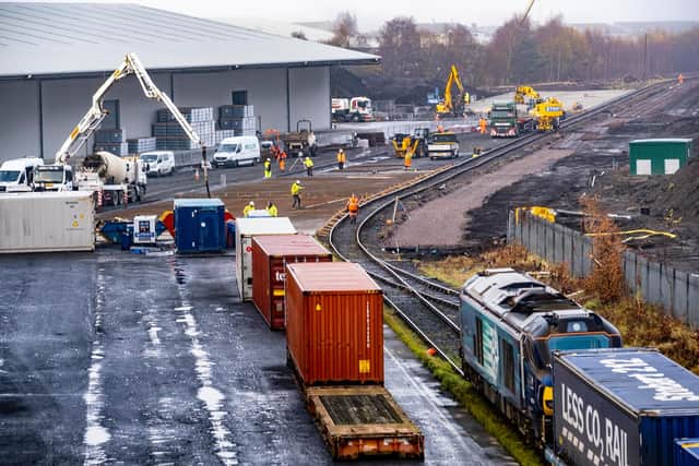 The expansion move will scale up and modernise the Port of Grangemouth's current rail capacity to create an extended dual rail siding of 775 metres – currently 200 metres – capable of handling the longest freight trains on the UK network. Picture: Peter Devlin