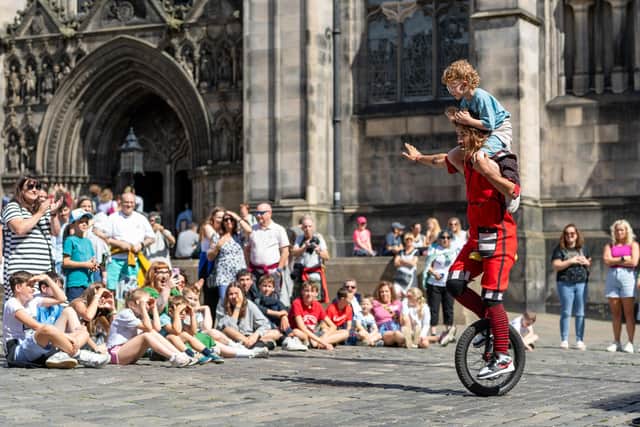 Performers at the Edinburgh Festival Fringe