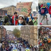 COP26: These incredible pictures show scenes in Glasgow as up to 100,000 people gather for climate change protest