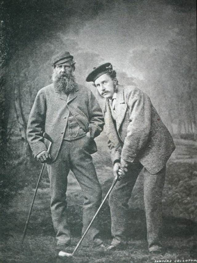 Old Tom Morris and his son, Young Tom. Picture: Phil Sheldon/Getty Images.