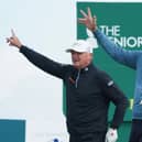 Greig Hutcheon played with fellow North-East man Paul Lawrie in the third round of last year's Senior Open presented by Rolex at Royal Porthcawl. Picture: Phil Inglis/Getty Images.
