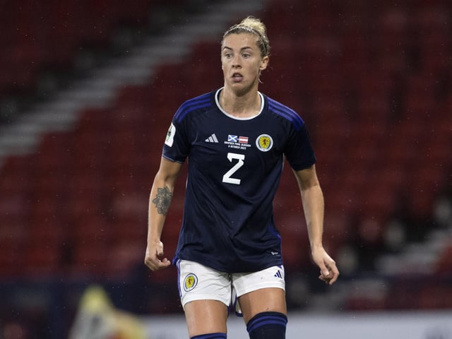 Her outstanding opening goal will take the headlines but her defending was top notch as she showed why she is one of the first names on Scotland's team sheet.