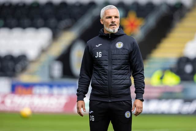 St Mirren manager Jim Goodwin has tested positive for Covid-19 and will miss the weekend clash with Celtic (Photo by Alan Harvey / SNS Group)