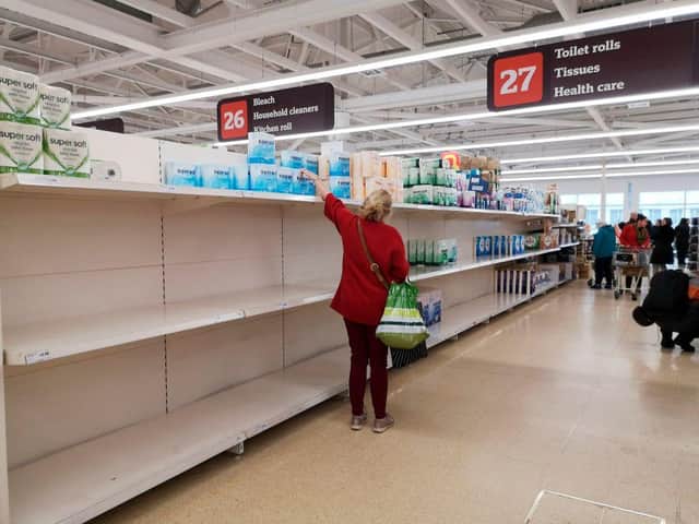 Stores across the UK are monitoring for panic-buying sparked by the coronavirus. Picture: Justin Tallis/ Getty Images
